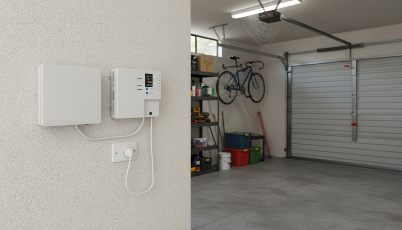 Nbn Connection Box On The Wall In Garage