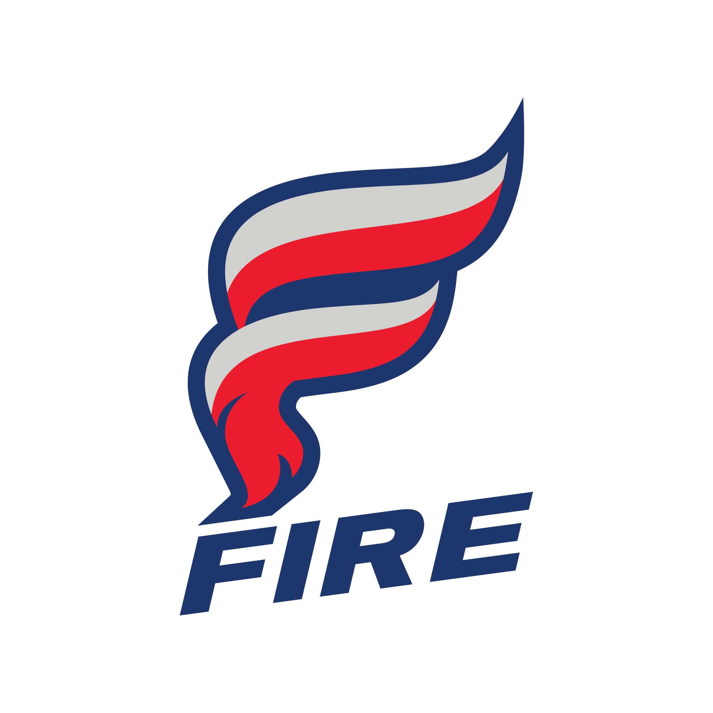 Fire Logo Reverse White