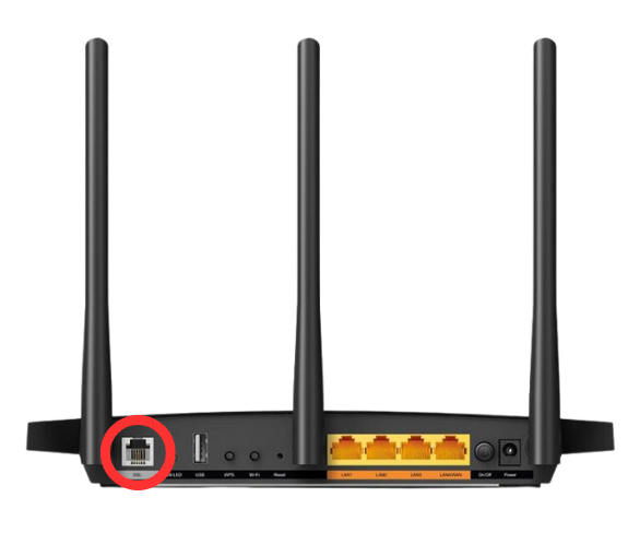 Tp Link Vr400 Back Dsl Port