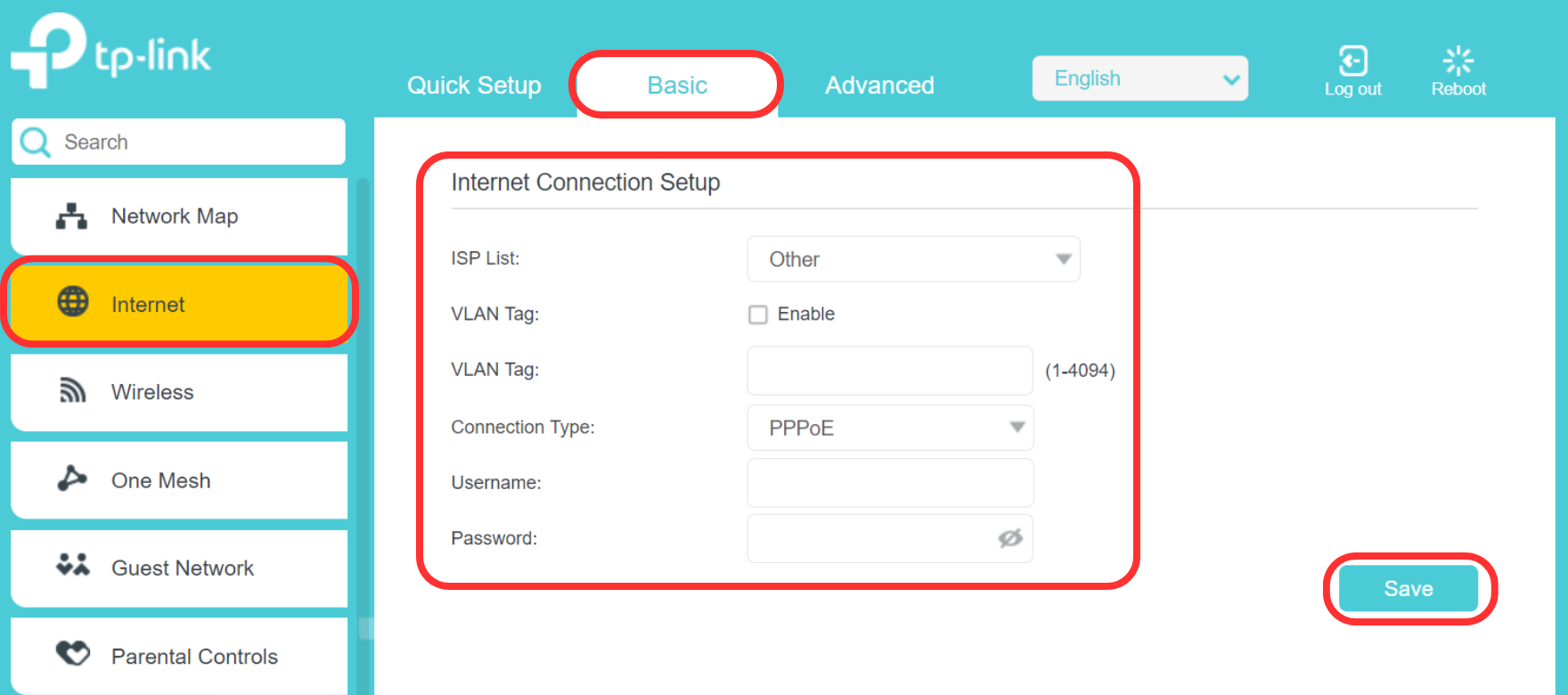 Tp Link Vr400 Setup Configuration Ethernet Wan Fttp