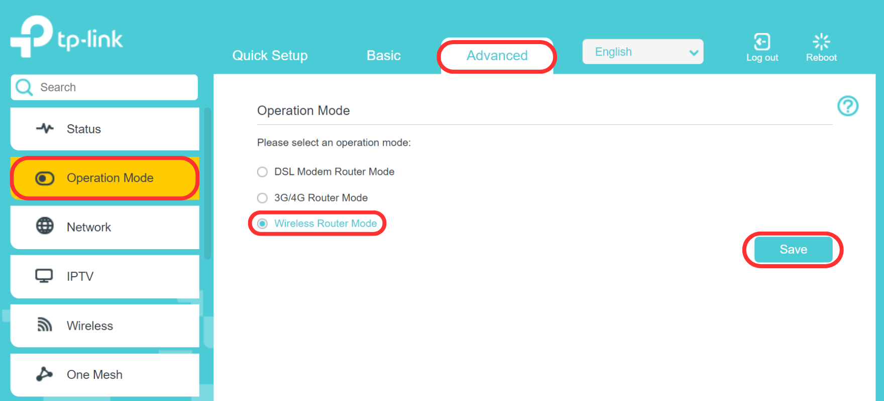 Tp Link Vr400 Setup Configuration Wireless Router Mode