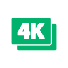 4K streaming icon