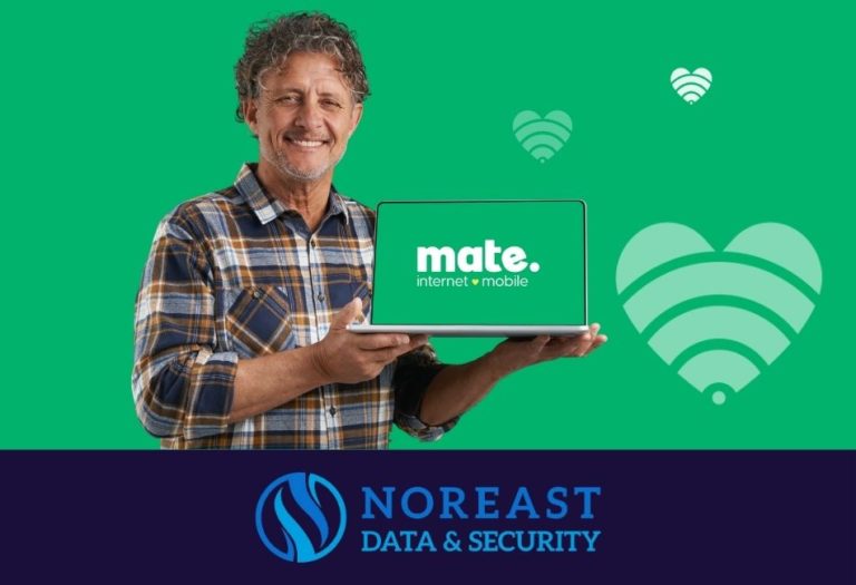 Noreast Data And Security landing page header