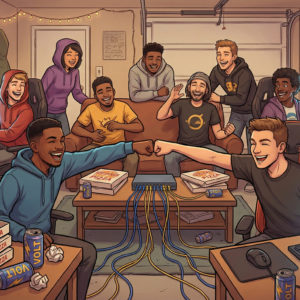 Gamer Meme - Lan Party Legends