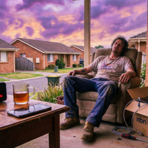 Man waiting for nbn technician