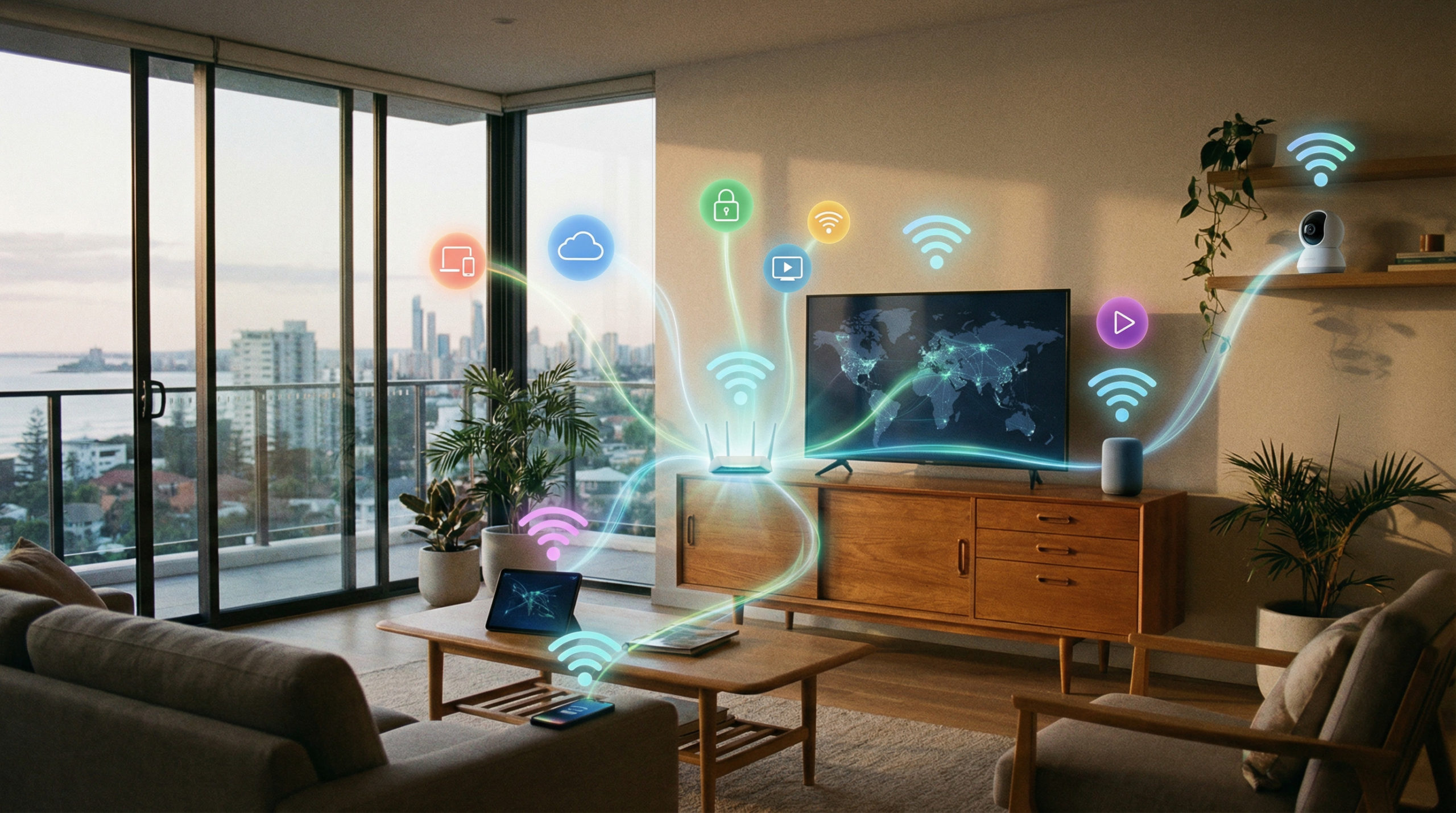 Australian home with dozens of connected devices fighting for WiFi