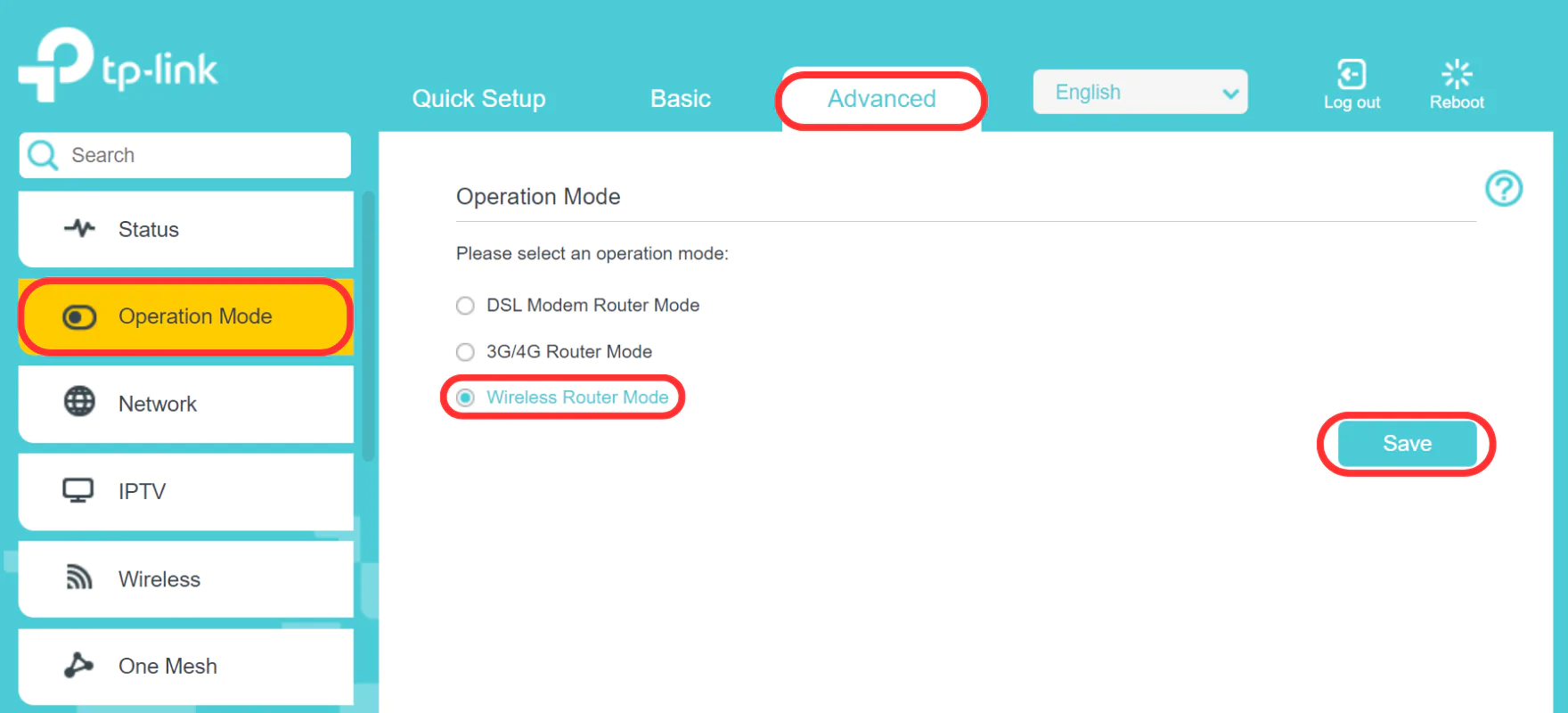 Tp Link Vr400 Setup Configuration Wireless Router Mode