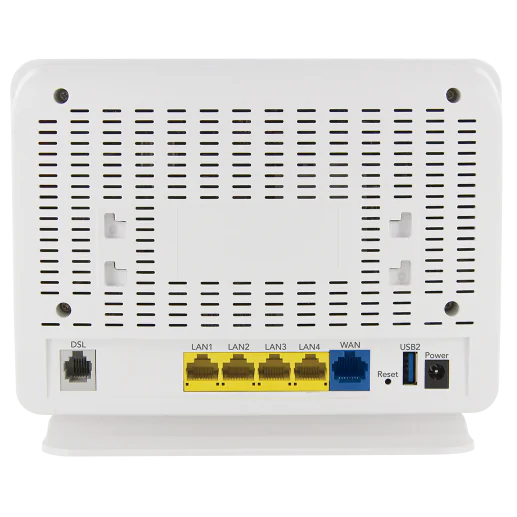 Netcomm Nf8ac Vdsl Adsl Wi Fi Modem Router Back View Ports